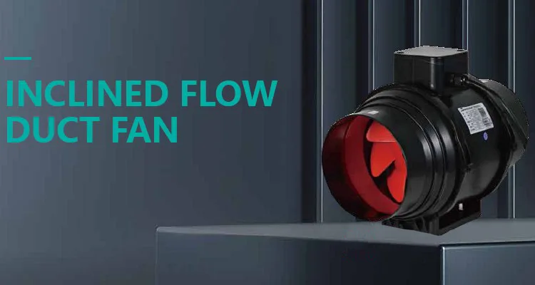 Inclined Flow Duct Fan, ABS, 220 V, Plastic - detail 2