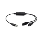 Usb To Adapter Cable Adapter USB To Dual PS/2 PS2 Ports Converter Adapter Extension Cable For Keyboard Mouse