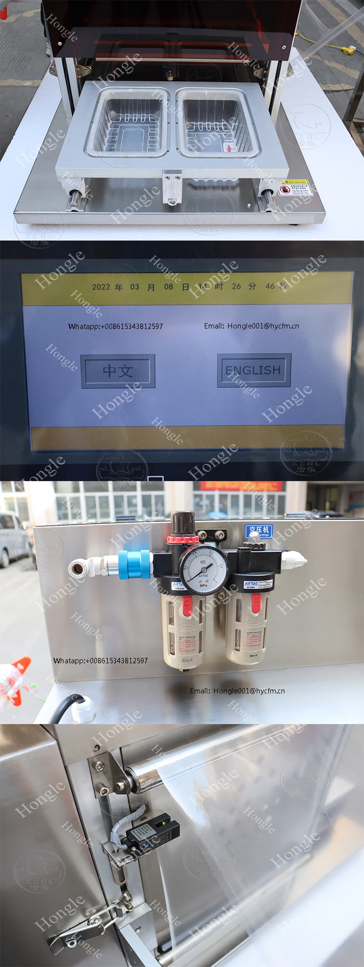 Easy Operated Food Packaging Small Desktop Tray Sealing Machine Semi-automatic Plastic Tray Sealer factory