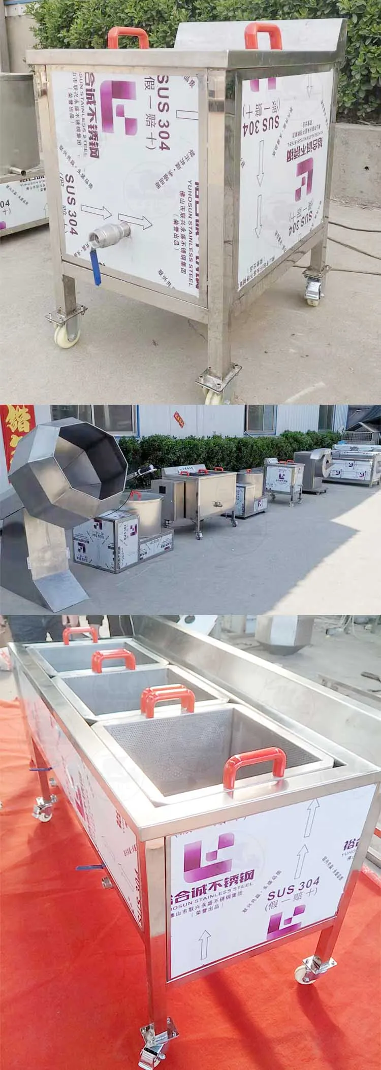 Manual Peanut and Potato Blanching Machine /Fruit and Vegetable Blanching Machine details