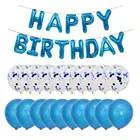 Birthday Banners Happy Birthday Banners Party Birthday Decoration Set With Confetti Latex Balloons