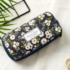Pencil Case With Artificial Leather Pen Pouch Bag Custom Printed Pencil Case With Compartments