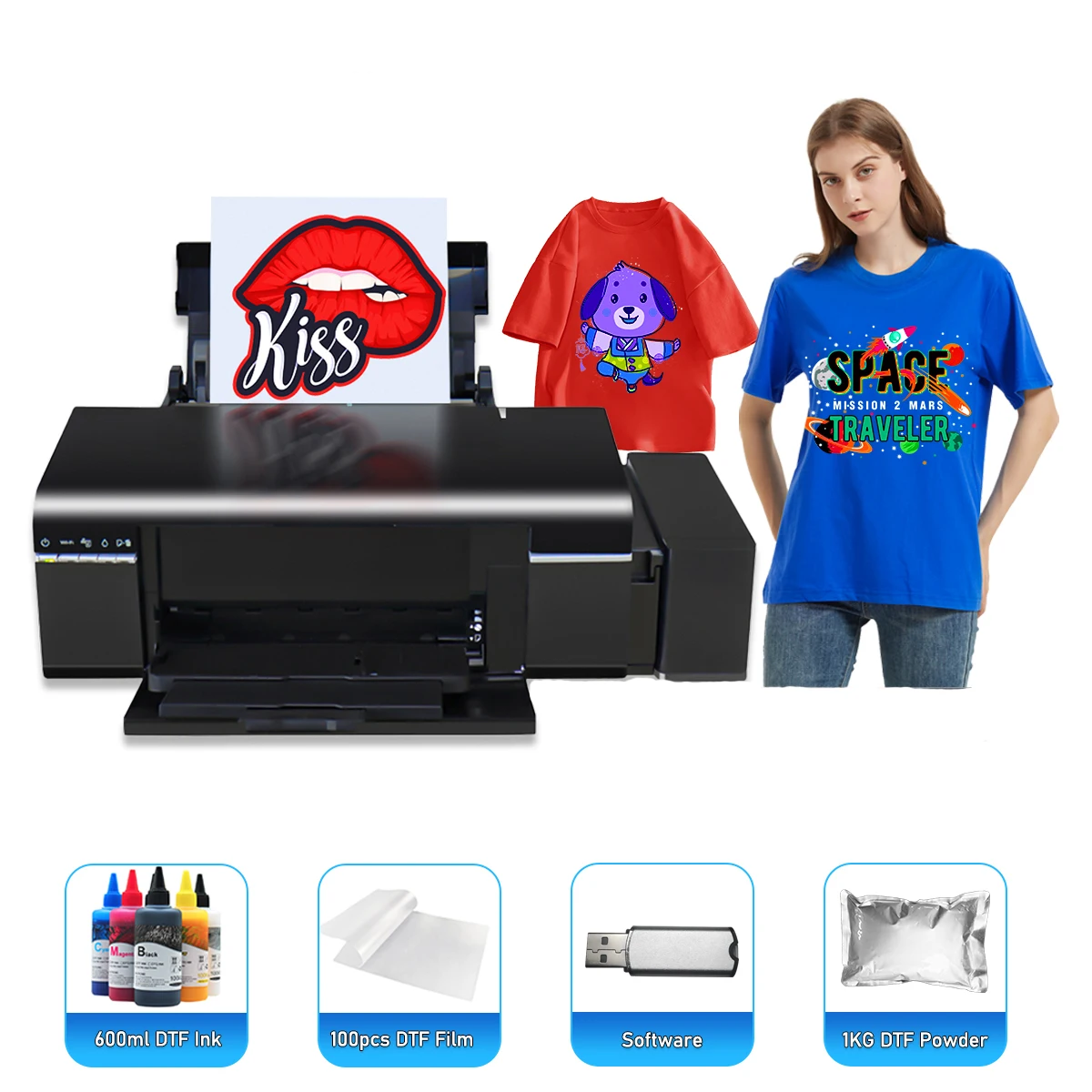 Desktop A A Dtf Printer Clear Pet Film Printer Machine A Direct To