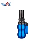 New Design Windproof Portable Miniature Smoking Butane Gas Jet Flame Cigar Smoking Set Cigarette Lighter