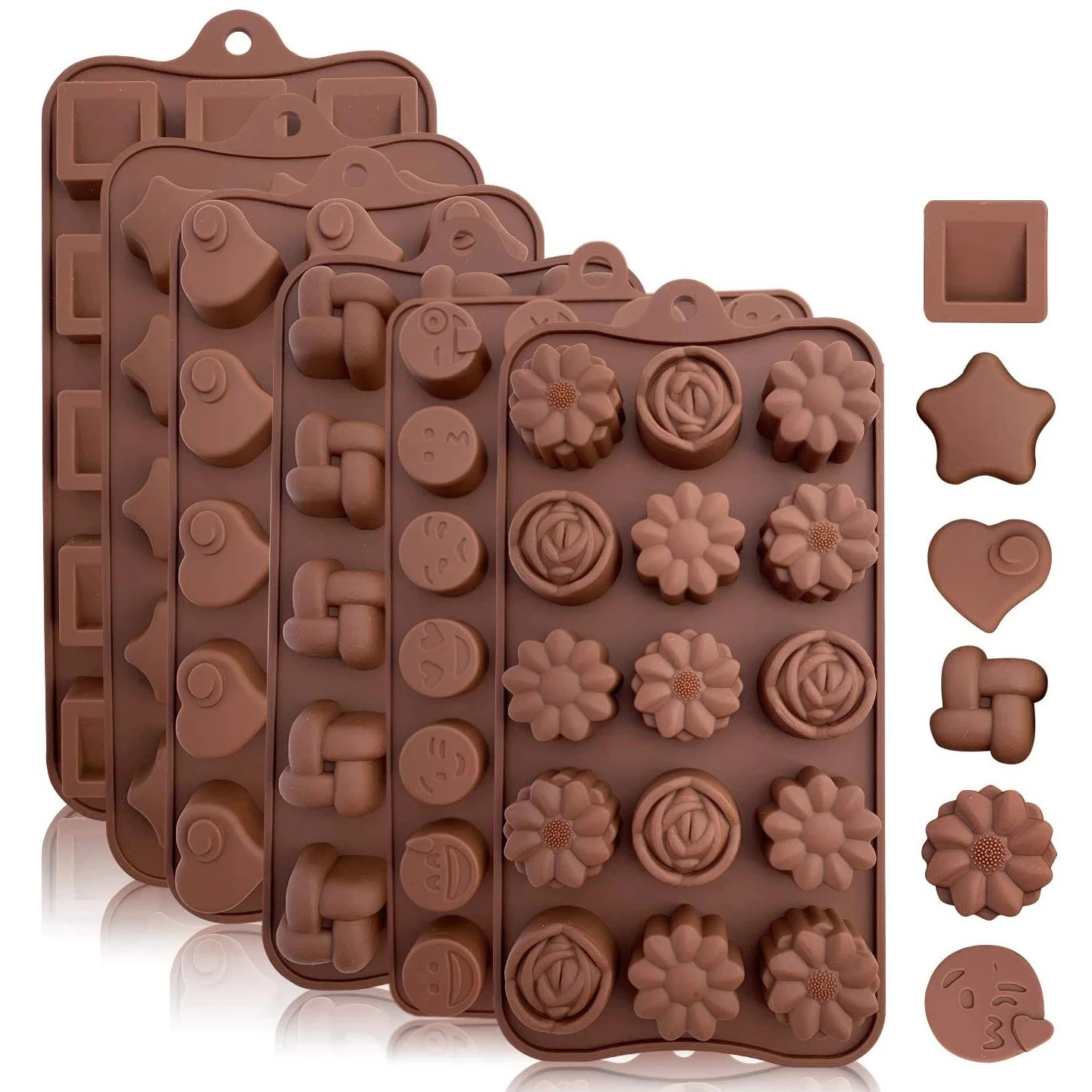 Christmas Multi Design Chocolate Cake Ice Mould Tray-Silicon Food Grade Bakeware