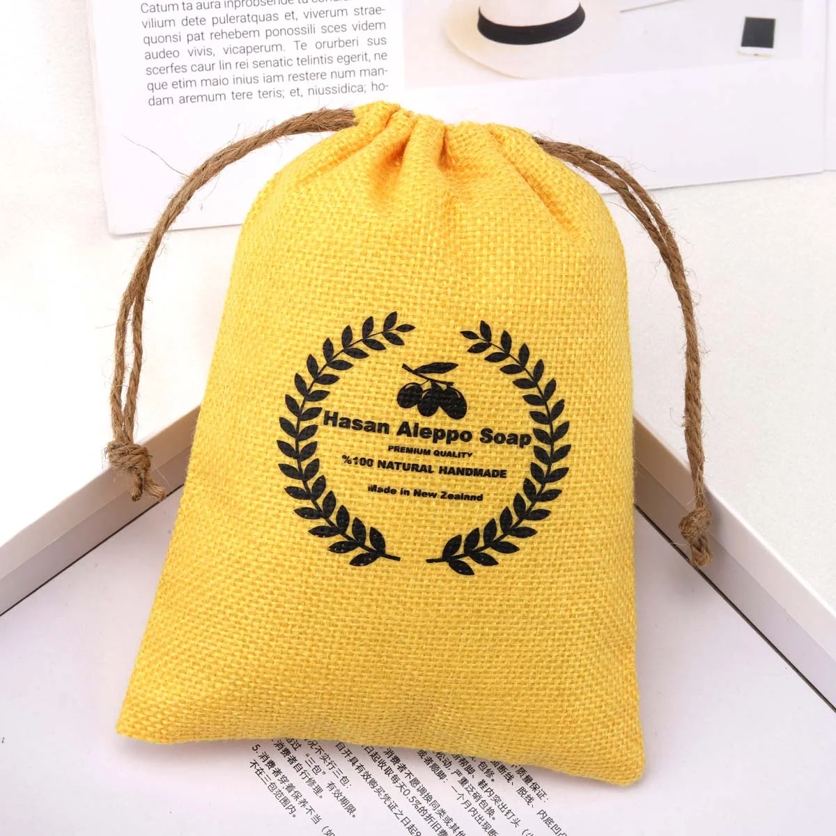 Eco-friendly Reusable Jute Sack Hemp Drawstring Tea Coffee Packaging Bag Custom Logo Linen Jute Burlap Christmas Gift Pouch
