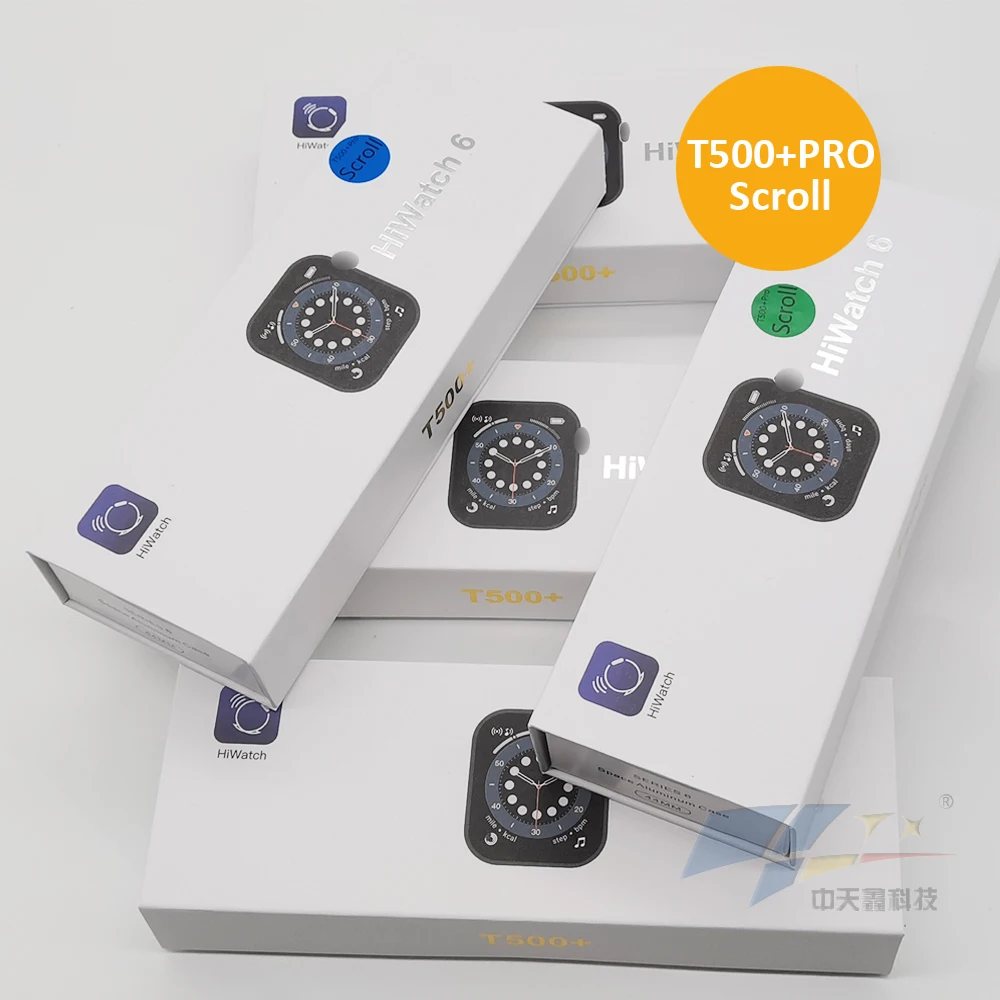 Reloj Inteligente T500 + Pro Scroll,Serie 6,Novedad De 2021,Resistente Al  Agua,Con Botón De Rotación - Buy T500 + Pro Reloj Inteligente,Serie 6 2021  Caliente T500 + Pro Pergamino Smartwatch T500 + Pro
