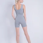 Summer Short Sport Jumpsuit Comfortable Bodysuits Women 1 Piece Yoga Sleeveless Jumpsuits