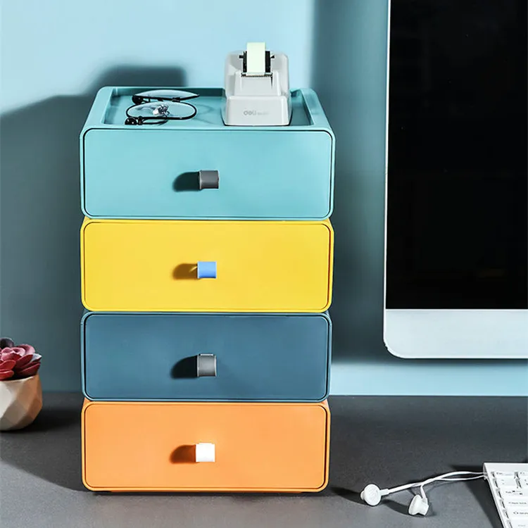 Home Office New Multi Layer Finishing box Stackable Plastic Desktop Drawer Sundries Storage Boxes
