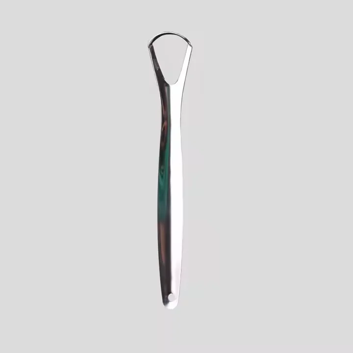 Wholesale Stainless Steel Tongue Scraper Tongue Cleaner Tongue Scrapers Brushes For Removing Bad Breath Oral Removal Set