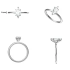 1.6mm Band 14k Yellow Gold Size 9.5 Engraving Always Forever Moissanite Ring