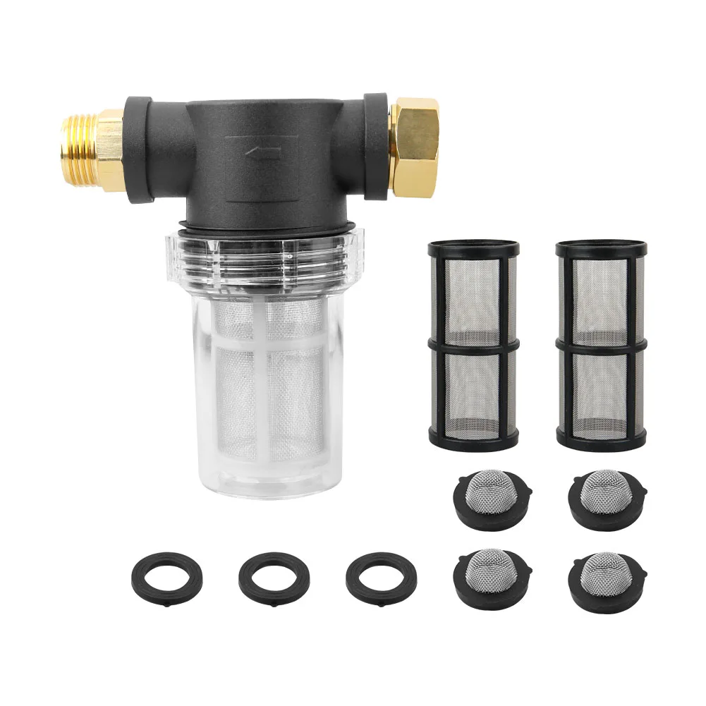 House Garden Hose Filter 3/4 in attachment Durable Metal Connector Accessories G0R9 