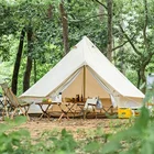 Large Luxury Family Camping Waterproof Tent 3M Cotton Canvas Marquee Party Wedding Tent Glamping Bell Tent