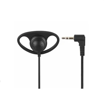 3.5mm/35mm one side wired single side ear hook d-Shape headset headphone/D shape style earhook tour guide system earphone