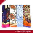 Summer Scarf For Printing Scarf Wholesale Cheap Fashion Spring Summer Printed Silk Square Scarf For Women