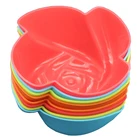 Rose Mold Custom Decorating Design 3d Rose Flower Shape Plastic Leak Proof Cheese Silicone Baking Cake Mold