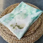 Cotton Scarf High Quality Cotton Linen Handkerchief Ink Painting Scarf Tie Dye Scarf