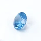 Topaz Topaz Topaz Gemstones Wholesale Loose Natural Gemstone 5mm Faceted Cut Round Shape Swiss Blue Topaz