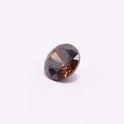 Cubic Zirconia Wholesale Coffee Cz Loose Round Shape Cubic Zirconia Brilliant Cheap Price Gemstone