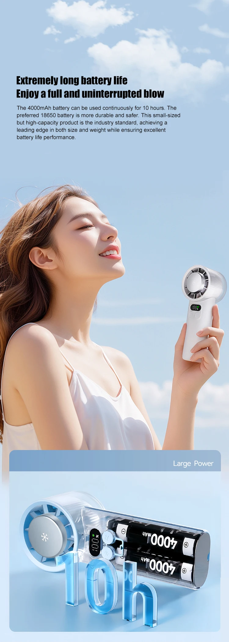 Speed Mini Handheld Fan, Portable, USB - detail 10