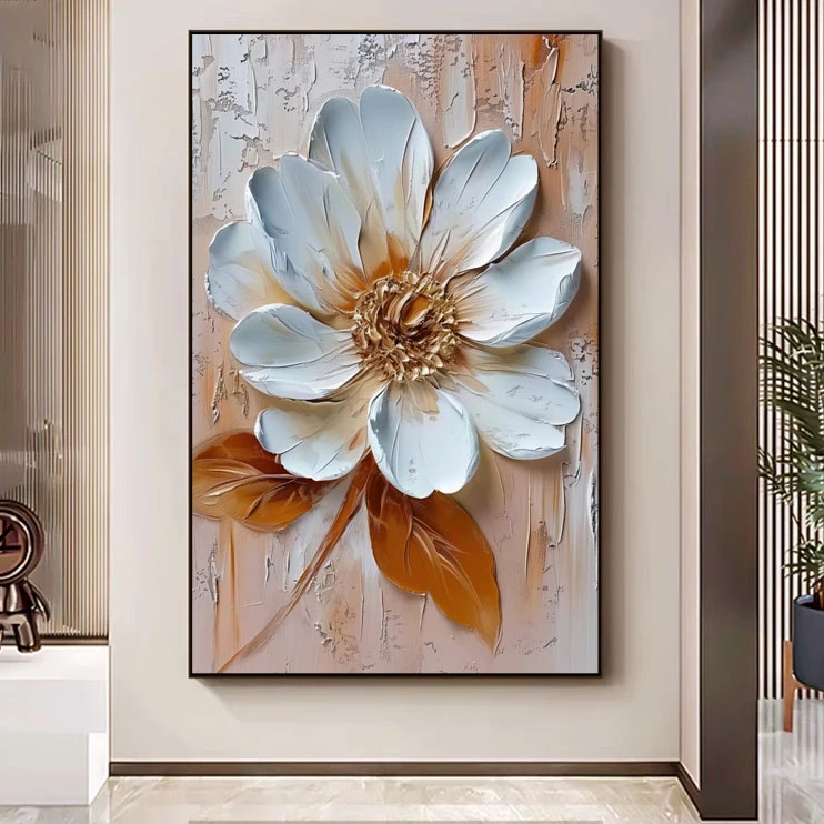 3D Abstract Wall Art Oil Paintings Modern Style Flower Canvas for Home Office Hotel Decor for Living Room H4889b806dad846878dad02f24ede0ff9d