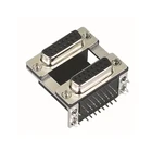 Connector F Connector D-SUB Connector DR15 Female 25pin Twin Male Plug 90 Degree DIP Board End Welding Wire Type