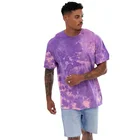 For Men Cotton Men's Plaid Tye Dye T-shirts Custom High Quality For Men Fashion Heavy 100% Cotton T Shirt