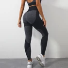 Custom 2021 Custom Logo Long Sleeve 3pcs High Waist Sport Wear Gym Fitness Women Active Wear Set