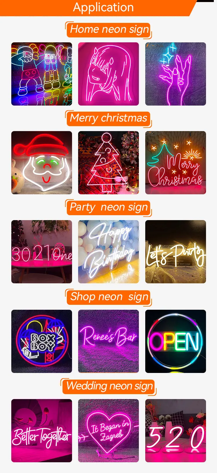 Fast Delivery Custom Led Light Neon Sign Logo Dropshipping Birthday