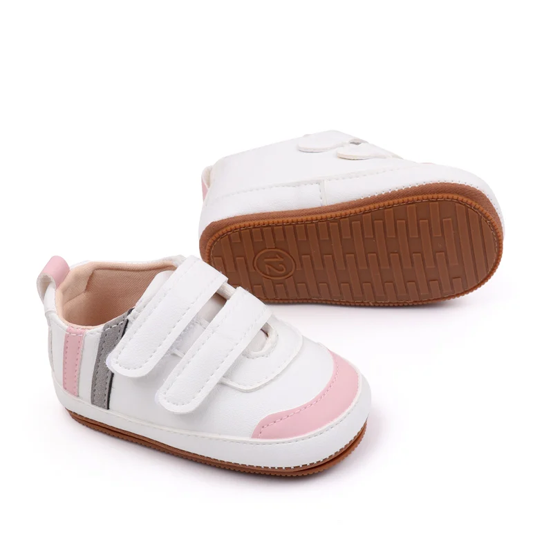 Wholesale Striped Double-Strap Baby Toddler Shoes Casual Fashionable Shoes for Walking manufacture