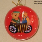 Hand Inner Painted Glass Christmas Ornament For Christmas Tree Decor