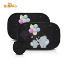Car OEM And ODM Customize Baby Side Window Foldable Car Window Shade Car Sun Shades