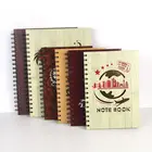 Bamboo Notebook Notebook Bamboo Notebook Huahao Brand Top Seller 2019 Bamboo Cover Smart A5 Classmate Wooden Notebook