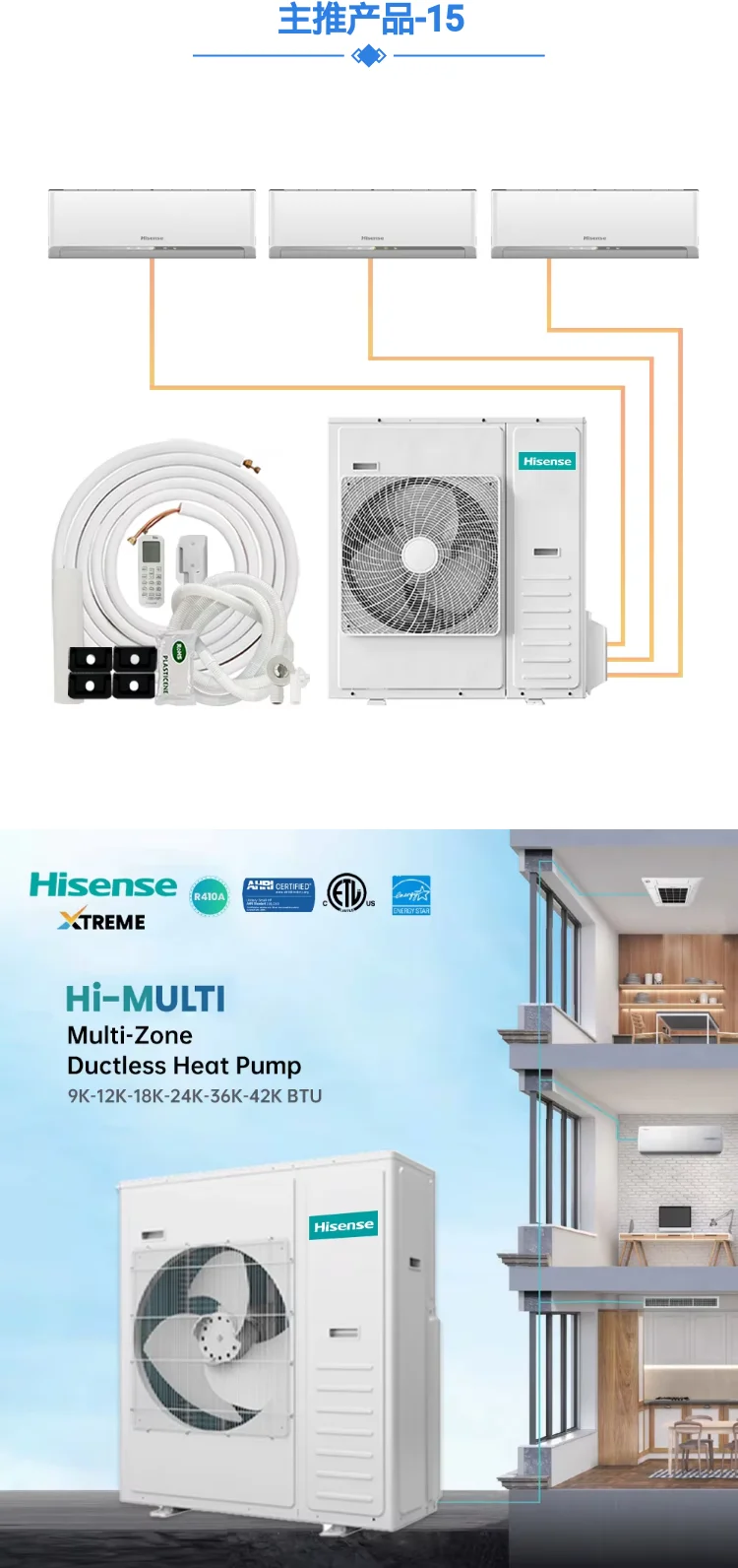 Multi Split Air Conditioner, 9000-42000, BTU - detail 6