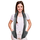 Warm Wholesale Customized Good Quality Multi Function Warm Rabbit Fur Flaxseed Neck Heating Scarf