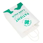 Bag Medicine Paper Bag Custom Logo Pet Hospital Clinic White Medicine Drug Packing Paper Bag With Twist Handle
