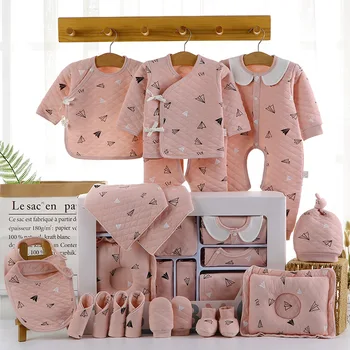 0-1year newborn gift set organic baby sleepwear 100% Cotton promotional oem baby boys' rompers newborn baby clothes set gift