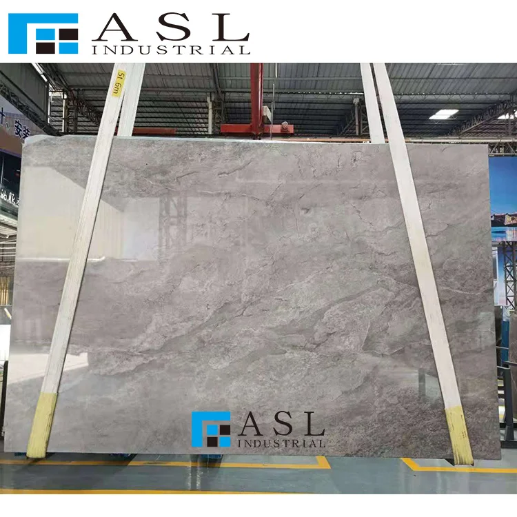 Factory direct Italy nebula grey sahara marble slab yeni grey lido buffett artic grey marble like tile