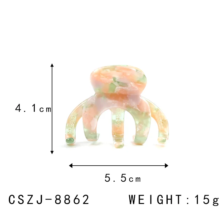 CANYUAN Fashion 5.5 CM Claw Clips For Women Acetate Hair Claw Clip For High Ponytail Custom Hair Accessories