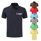 Polo Shirt Camisas Custom Plain Men 100% Cotton Or Polyester Breathable Men's Golf Camisa Polo Shirt With Custom Logo