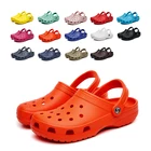 Wholesale Vendors Custom Logo Woman Garden Clog Eva Flat Pvc Men's And Women's Slip Clogs Shoes Classic