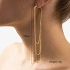 Hoop 2021 Stylish Gold Silver Large Elegant Fringe Brass Hoop Dainty Earrings For Ladies