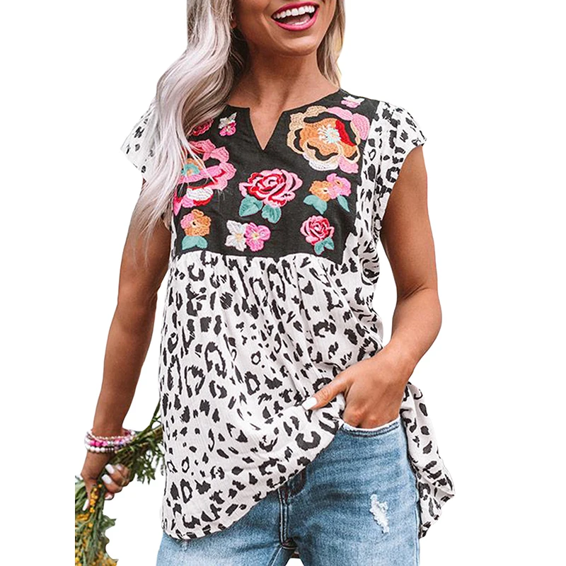 Venta Blusas Flores Mujer En Stock