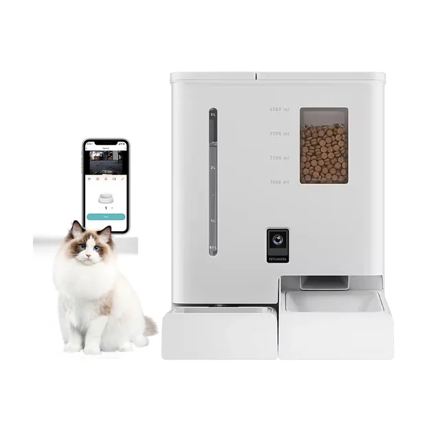 2024 New  smart Feeder  Camera APP Control Cat Dog Automatic Food Drinking  All-in-one Pet Food Feeder& Water Fountain