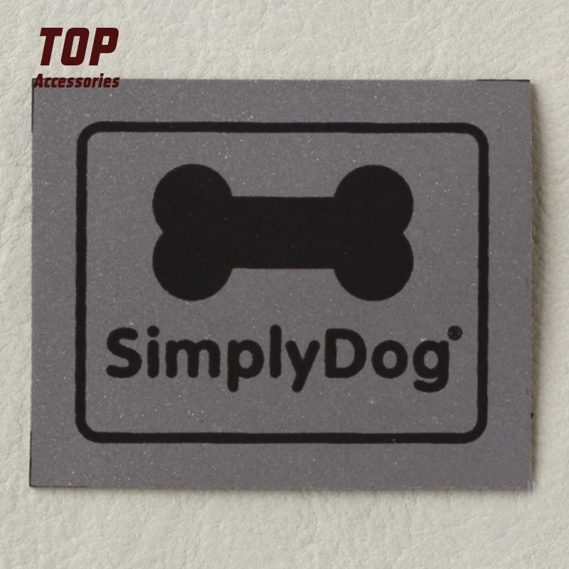 Custom Embossed Logo Leather Label Sew-On Patches for Pet Accessories