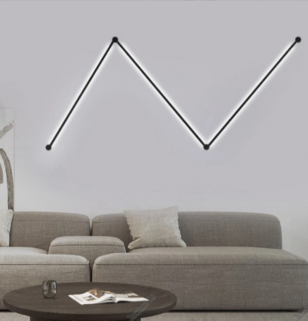 现代工业设计魔方天际线壁灯表面安装线灯客厅过道卧室床头酒店