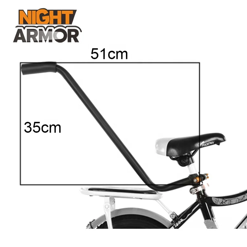 NOKIO Children Cycling Bike Safety Trainer,Handle Balance Push Bar,Bicycle Trainer,Bike Training Children Cycling Bike Safety Balance Push Bar Kids clamp to assist toddlers to ride their first bicycle 