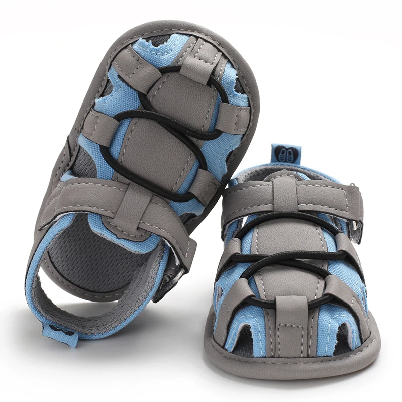 New Fashion 2023 Cotton Fabric Outdoor Prewalk Boy Girl Crib Baby Sandals & Slippers