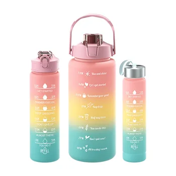 2023 High Quality Custom Logo Children Cute DIY Funny 480ml Plastic Water Bottle and Stickers Set