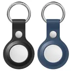 Cover Free Samples Custom Airtag Case Protective Leather Case For Apple Airtag Case Cover Key Ring Holder